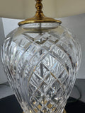 Waterford Crystal & Brass Large Kilkenny Table Lamp