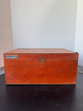 Cambosco Scientific Company Vintage Wooden Latch Box