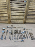 1881 Rogers Oneida Enchantment Flatware Set With Case - 63 Pieces