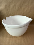 White Ceramic Crate & Barrel Mixing Bowl