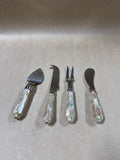 Mother Of Pearl Cheese Knife And Spreaders Set