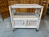 Wicker Cart on Casters