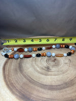 Natural Gemstones & Genuine Pearl Necklace