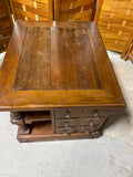 End Table with "Faux Drawers" Cabinet Door