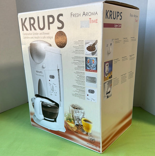 Krups Fresh Aroma 10 Cup Coffee Maker Built in Bean Grinder F625