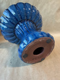 Blue Glazed Bird Bath