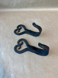 Cast Metal Ornate Heart Hooks