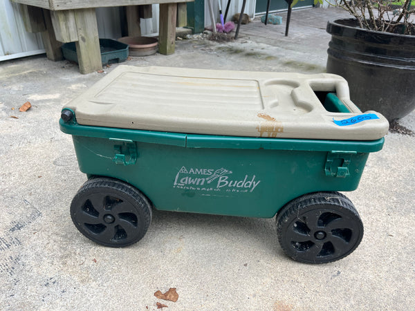Lawn Buddy Garden Seat with Storage, AS IS
