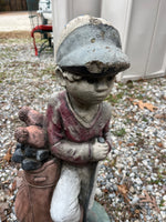 Cement Golfer Statue/Garden Art