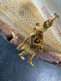 9K Gold Scottish Bagpipe Player Pendant