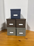 5 Piece Canvas Picture Storage Boxes