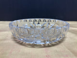 Cut Glass Floral Candy Dish