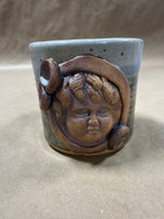 3D Face Pottery Coffee Mug