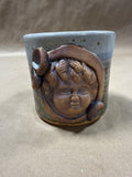 3D Face Pottery Coffee Mug