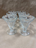 Set Of 6 Ice Cream Sundae Glass Dishes