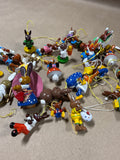 (E) Assorted Lot Of Sevi And Erzgebirge West Germany Easter Bunny Ornament Lot