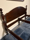 King Bed with Side Rails and Metal Support Slats