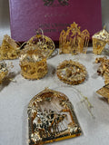 The Danbury Mint Gold Christmas Collection In Box - 2002 (C)