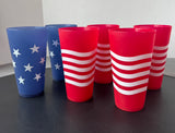 6-Piece Stars & Stripes Plastic Cups