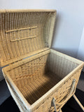 Woven Wicker Vintage Picnic Basket