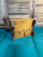 C-Vintage Wooden Reindeer Box Basket Planter