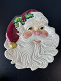 Fitz and Floyd Classics Old Fashioned Christmas Santa Claus Canapé Plate