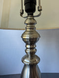 S.H. Lighting Brushed Nickel Candlestick Lamp (WORKS)