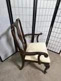Single Arm Chair with Cream Seat Cushion