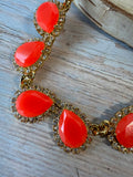 Kate Spade New York Coral Balloon Bouquet Necklace