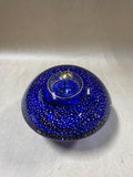 Cobalt Blue Silver Speckled Oil Lamp Head