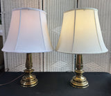 Pair of Stiffel Kingsley Collection 585 Brass Table Lamps (WORKS)