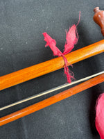 Chinese Vintage Hand Carved Wooden 2-String Erhu