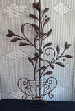 Olive Tree in Urn Rustic Metal Wall Art