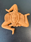Sicilian Trinacria Terracotta Medusa Wall Decor