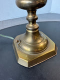Brass Vintage Candlestick Lamp (WORKS)