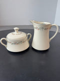 (E) Gorham Rondelle Creamer & Lidded Sugar Bowl