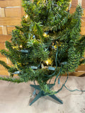 Faux Table Top Christmas Trees, with Light Strands, 24"H