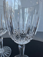 Pair of Mikasa Crystal Old Dublin Water Goblets