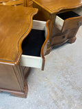 Pair of Three Drawer Nightstands, Made in Indonesia