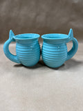 Aqua Blue Mermaid Coffee Mugs — Set Of 2