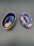 Cloisonné Pineapple Floral Trinket Dish