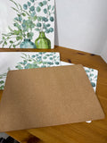 Eucalyptus Cork Back Placemats - Set Of 4 (J)