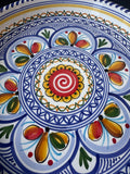 Round Hand Painted Spanish Pottery Tray