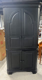 Ethan Allen Black Corner Cabinet