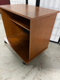 Pressed Wood Rolling Printer Stand, Cardboard Backing