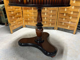 Bombay Round Accent Table with Sliding Doors