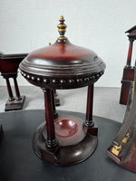 4-Piece Bombay Company Mahogany Wooden Architectural Executive Golf Putting Set