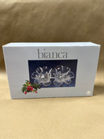 Bianca Walther Floral Glass Divided Relish Dish