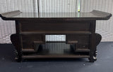 Asian Vintage Wooden Pagoda Tabletop Apothecary Cabinet