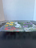 St. Luke Flower Garden Fused Art Glass Plate